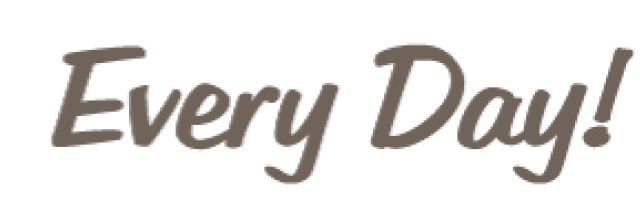 Close-up of Rynone’s tagline "Every Day!" in script font, a key part of their refreshed brand identity.